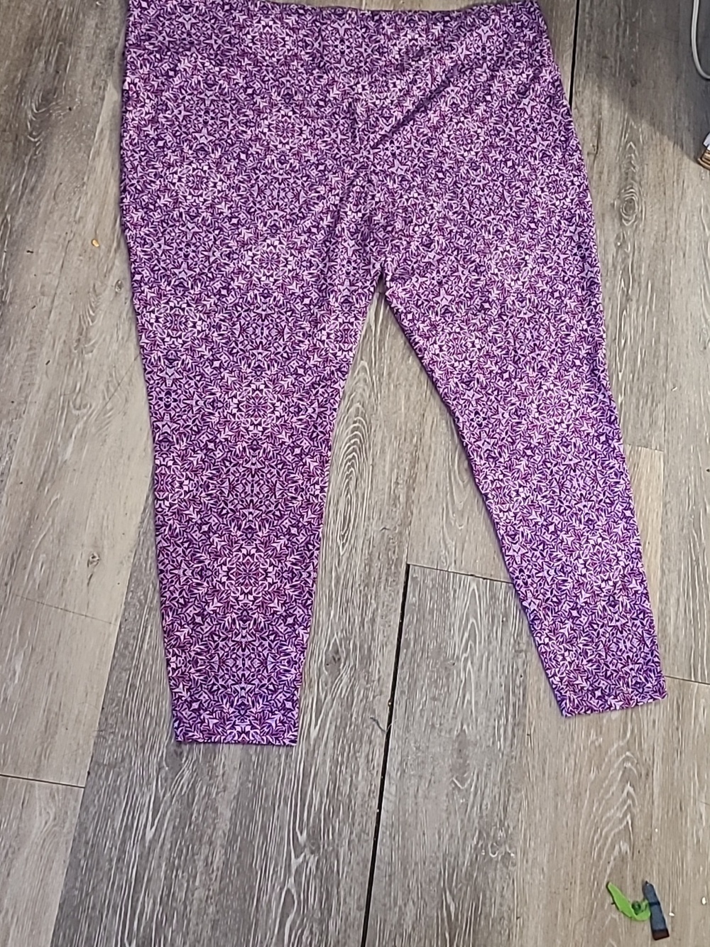 Purple Patterned Leggings - Women's Leggings